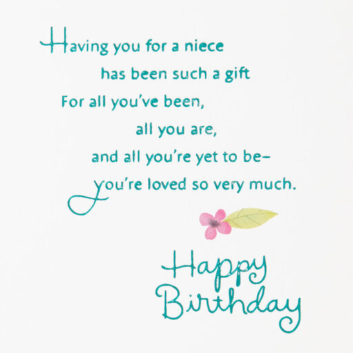 You're Such a Gift Birthday Card for Niece, 