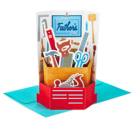 Great Dad Toolbox 3D Pop-Up Father's Day Card, , large