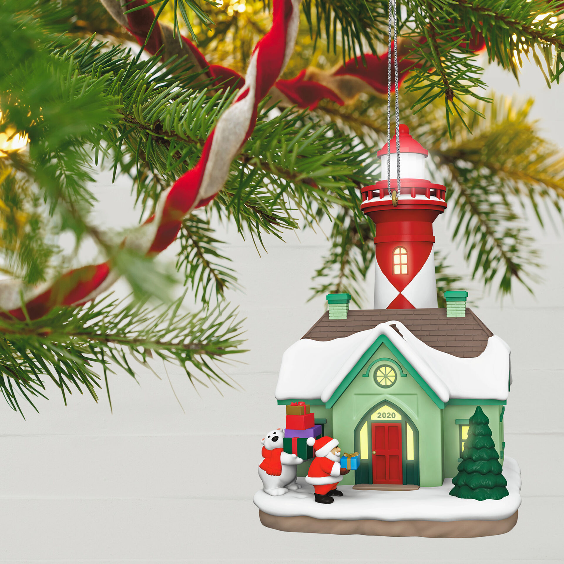 Holiday Lighthouse 2020 Ornament With Light Keepsake Ornaments Hallmark