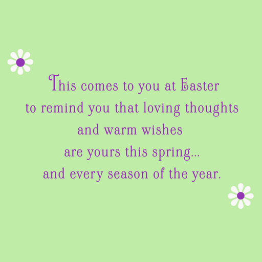 Loving Thoughts and Warm Wishes Easter Card, 
