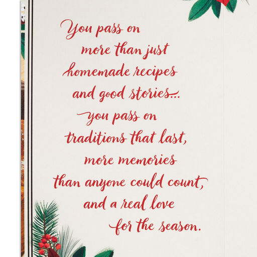 You're the Heart and Soul of Christmas, Grandma Christmas Card, 