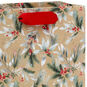 Holly and Berries on Kraft Small Holiday Gift Bag Handle Detail image number 4