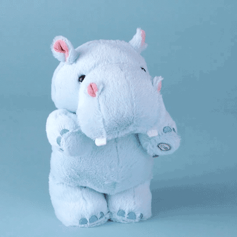 Hug n Sing Tootin Hippo Singing Stuffed Animal With Motion 10 Interactive Stuffed Animals Hallmark