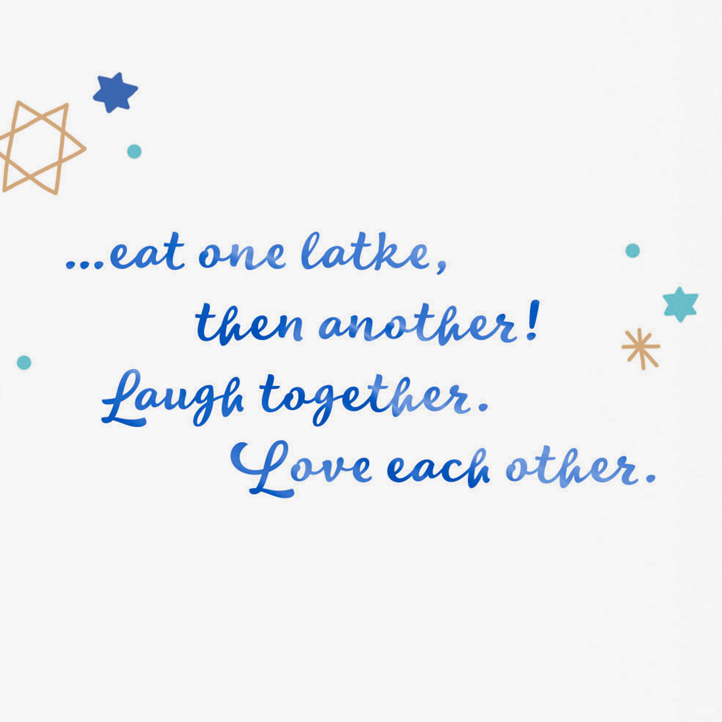 The Gifts of Joy, Peace and Love Hanukkah Card, , large image number 2