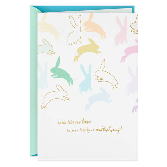The Love Is Multiplying New Baby Card for Multiple Babies, , large image number 1