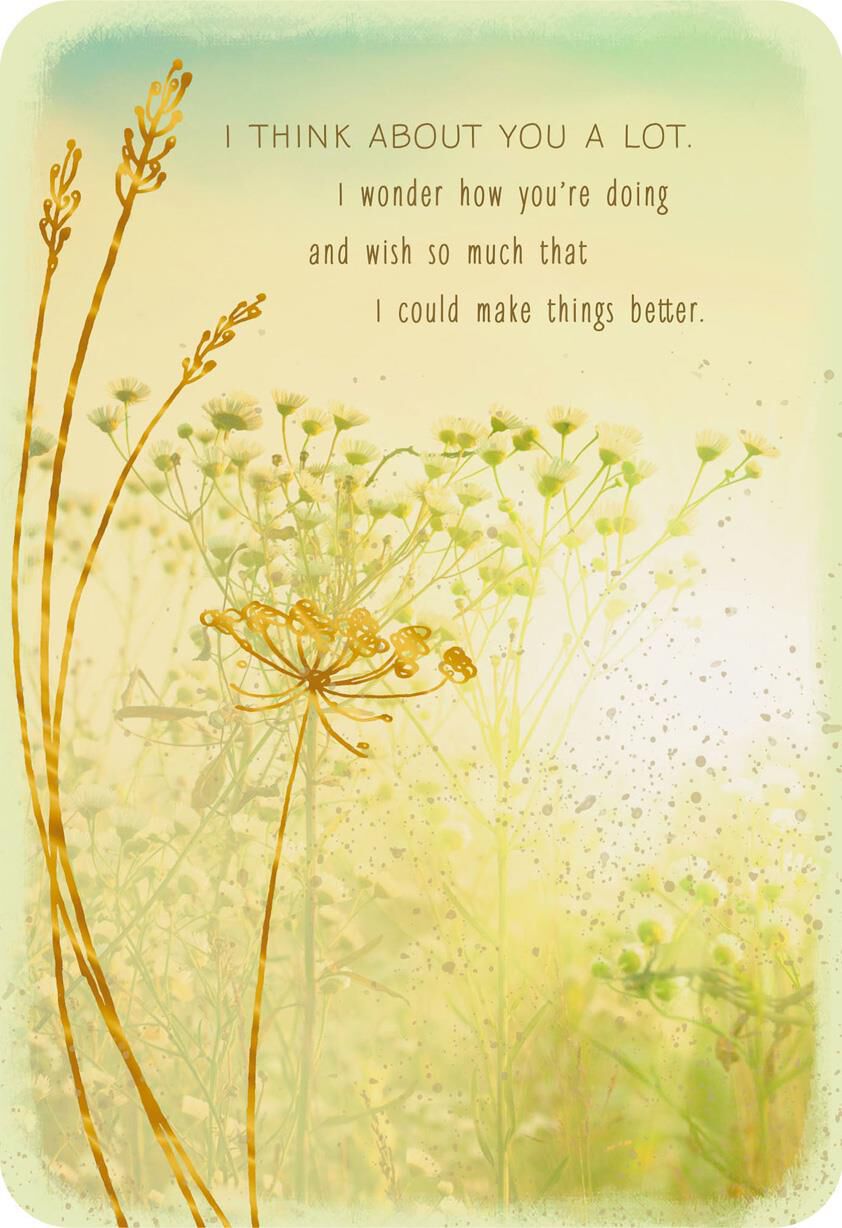 A Wish for Sunnier Days Ahead Thinking of You Card