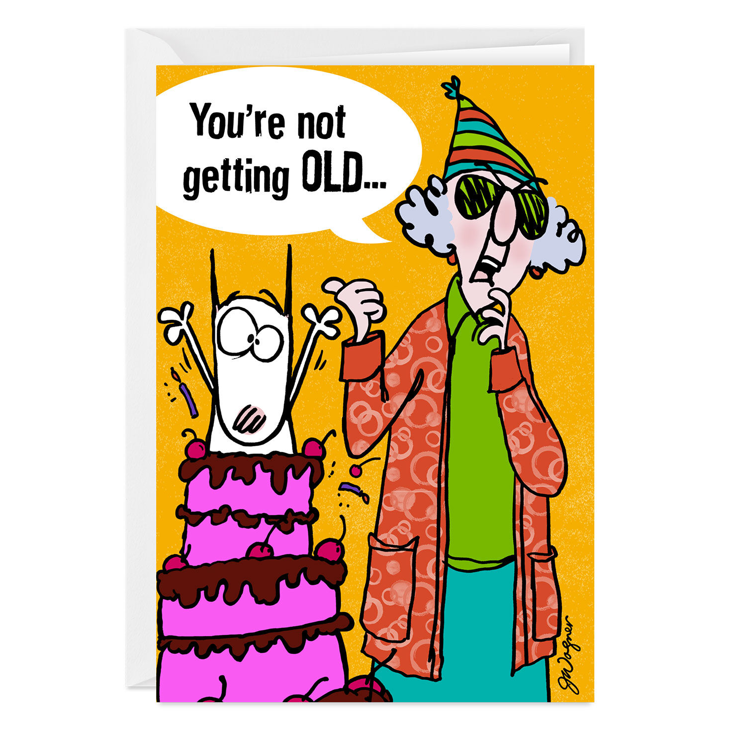 Maxine™ Not Getting Older Funny Custom Birthday Card