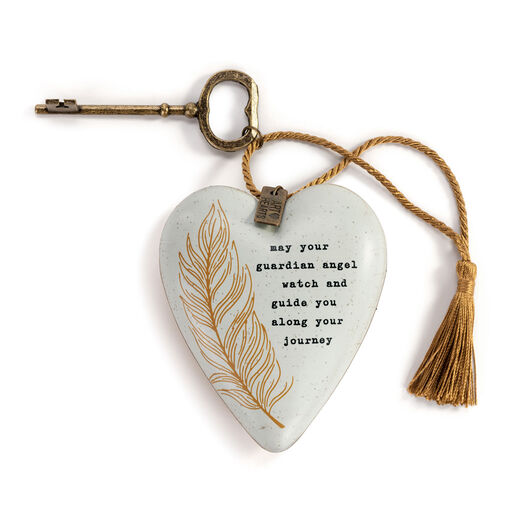 Demdaco Guardian Angel Art Heart With Key Stand, 