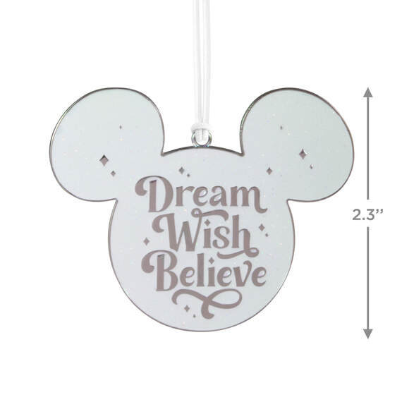Disney 100 Years of Wonder Dream Wish Believe Metal Hallmark Ornament, , large image number 3