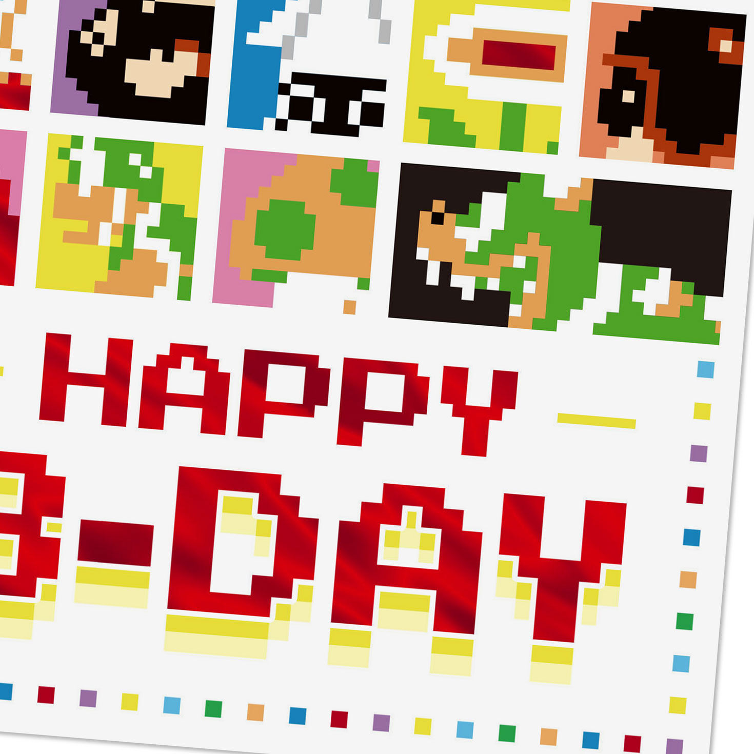 Nintendo Super Mario Kids Birthday Card Card Front Detail image number 4