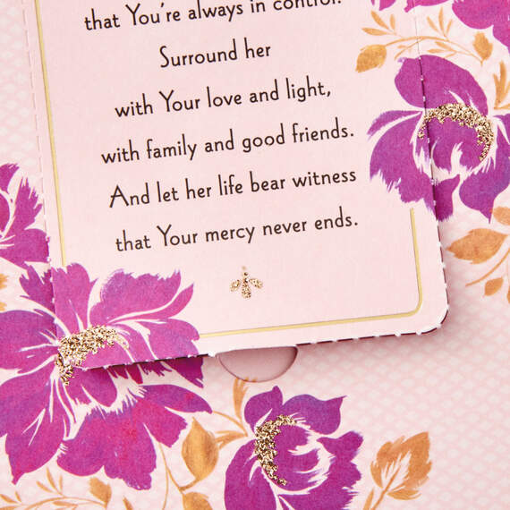 Bless My Loving Mama Religious Valentine's Day Card With Prayer Card, , large image number 4