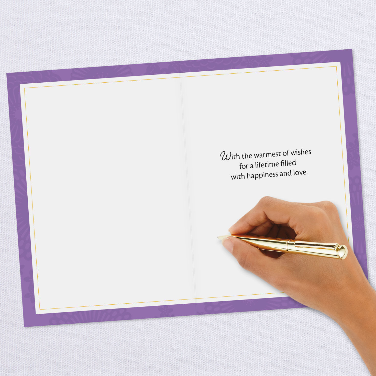 Wishes of Happiness and Love Wedding Shower Card Greeting Cards