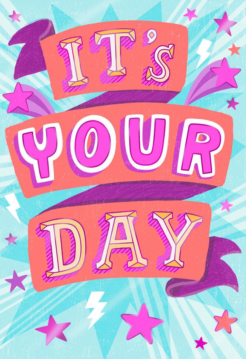 It's Your Day Birthday Card With Removable Tattoos