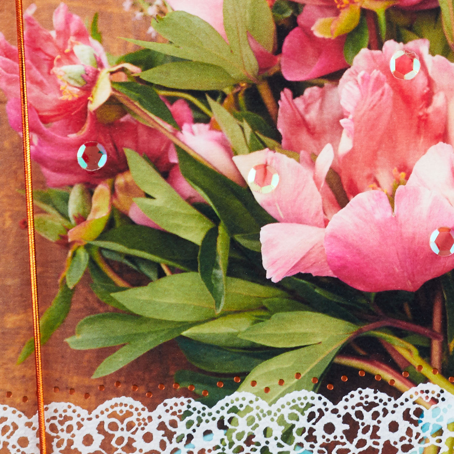 Flower Bouquet Wife Mother's Day Card Card Front Detail image number 5