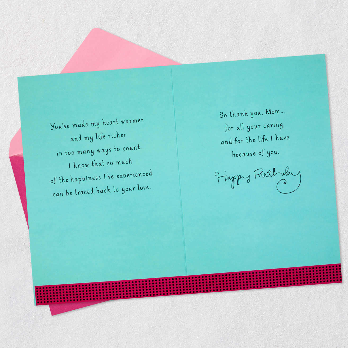 Thanks for Your Love and Caring Birthday Card for Mom, , large image number 4