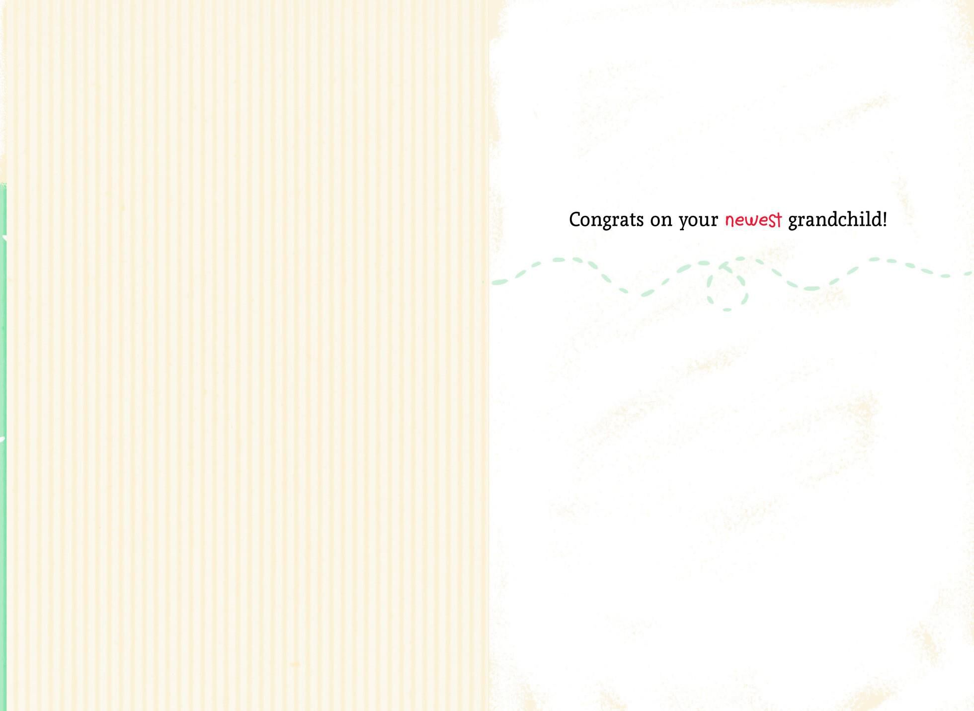 Winnie the Pooh and Piglet New Grandchild Card