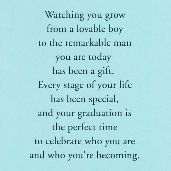 The Remarkable Man You Are Graduation Card for Nephew, , large image number 2