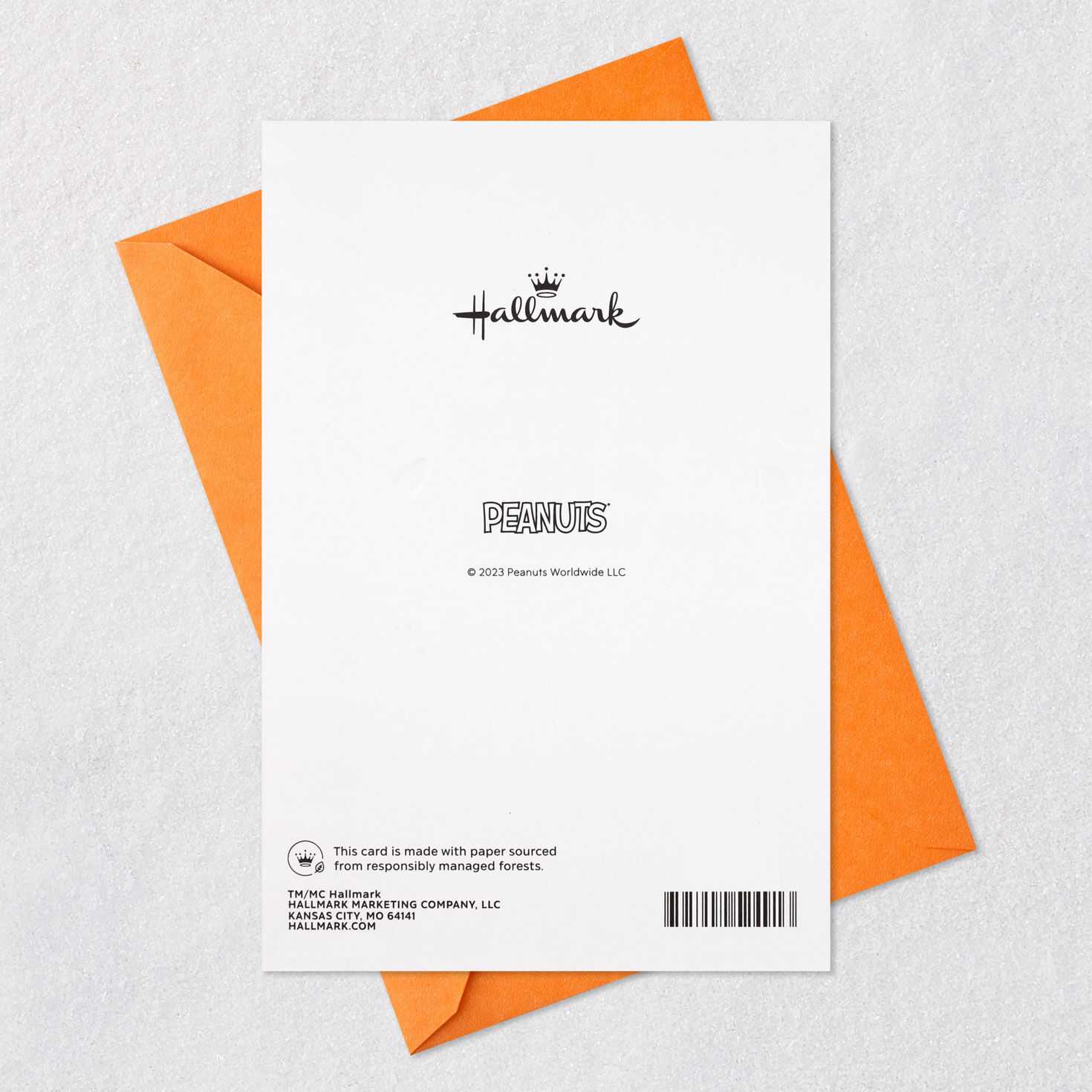 Peanuts® Snoopy and Woodstock Candy Corn Funny Halloween Card for only USD 3.29 | Hallmark