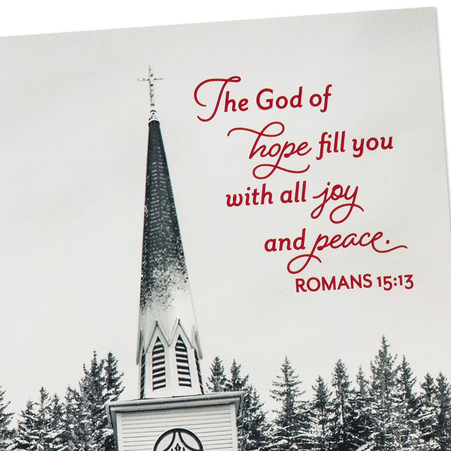 White Church DaySpring Religious Christmas Cards Cover Detail image number 5