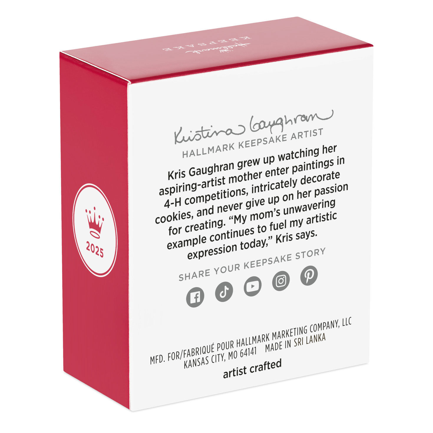 Ice Cream Banana Split Keepsake Ornament package back image number 8