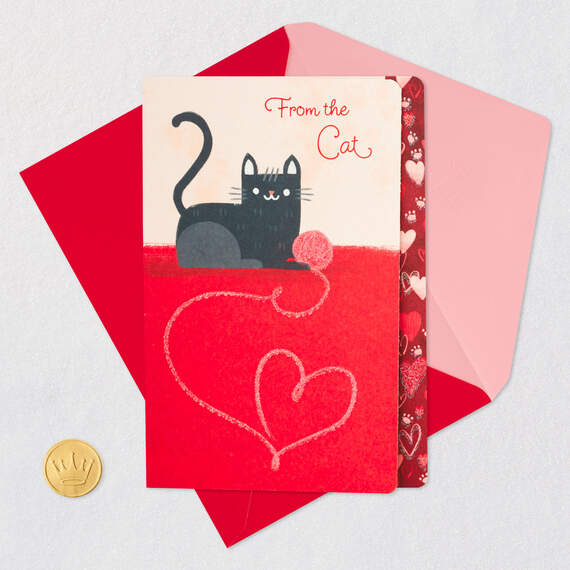Pawsitively Purrfect Valentine's Day Card From the Cat, , large image number 5