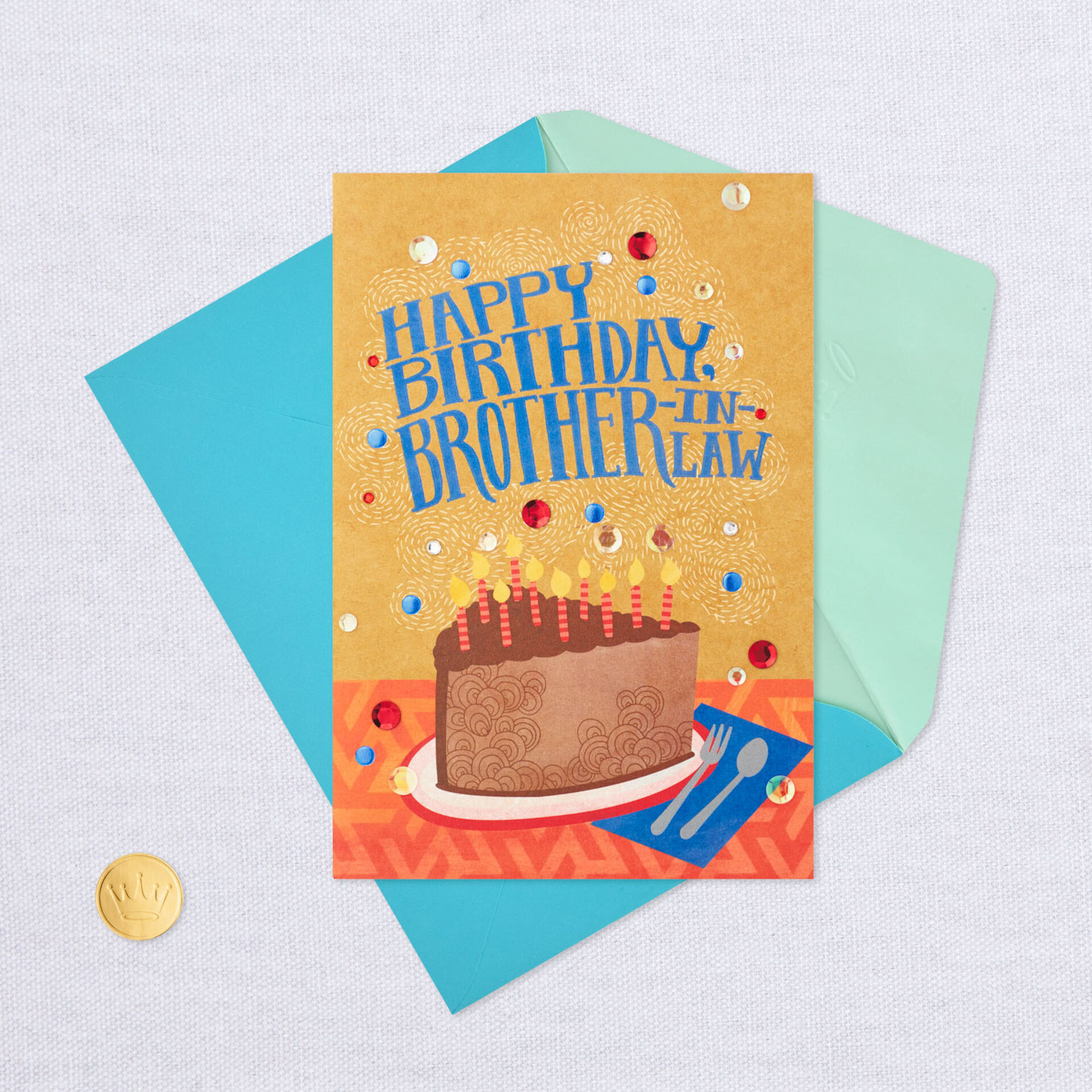 Cake and Candles Birthday Card for Brother-in-Law - Greeting Cards ...