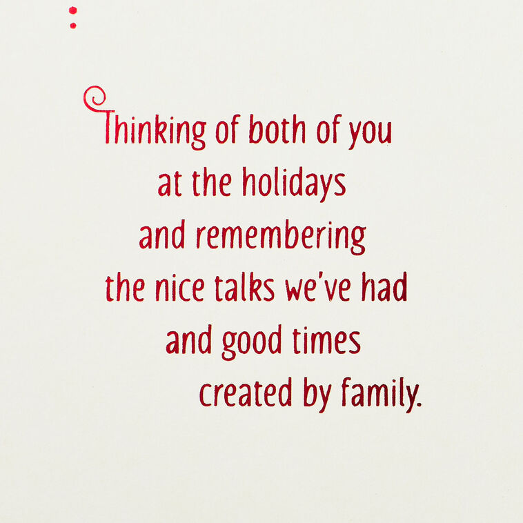 Bells Granddaughter and Husband Christmas Card Sentiment image number 2