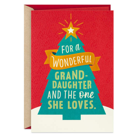 You Mean So Much Christmas Card for Granddaughter and Her Love