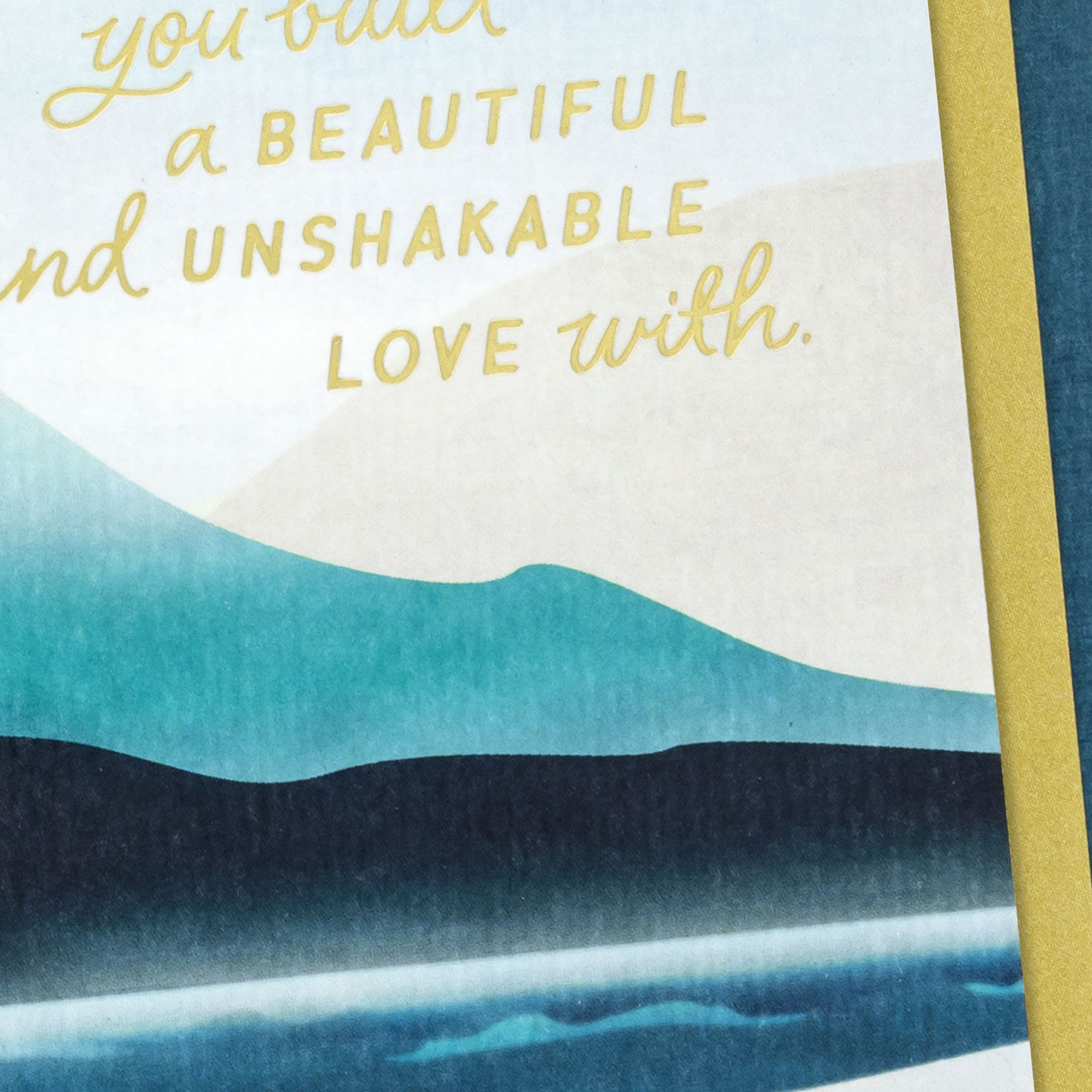 Mountain Lake Sympathy Card for Loss of Wife Card Front Detail image number 4