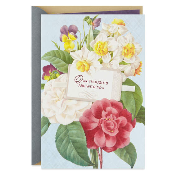 Our Thoughts Are With You Sympathy Card From Us, , large image number 1