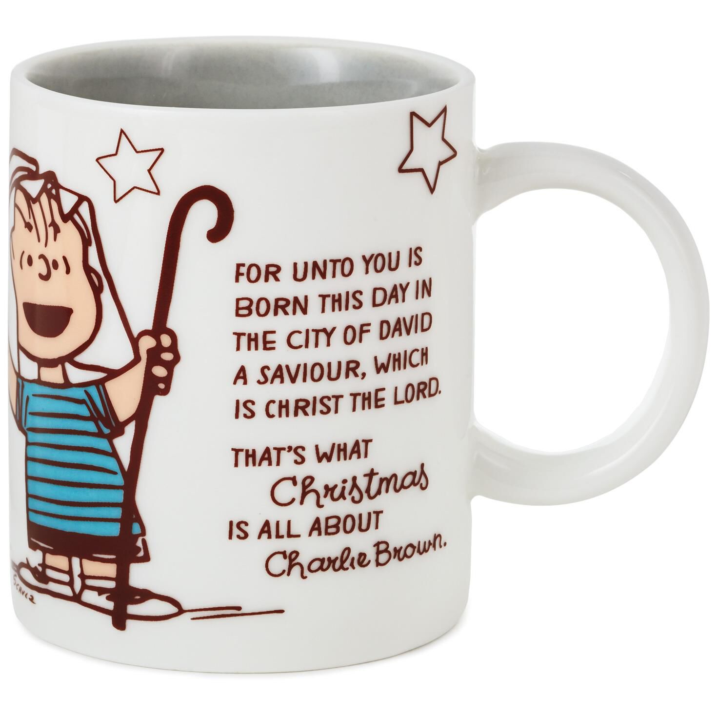 peanuts linus christmas speech mug mugs teacups hallmark