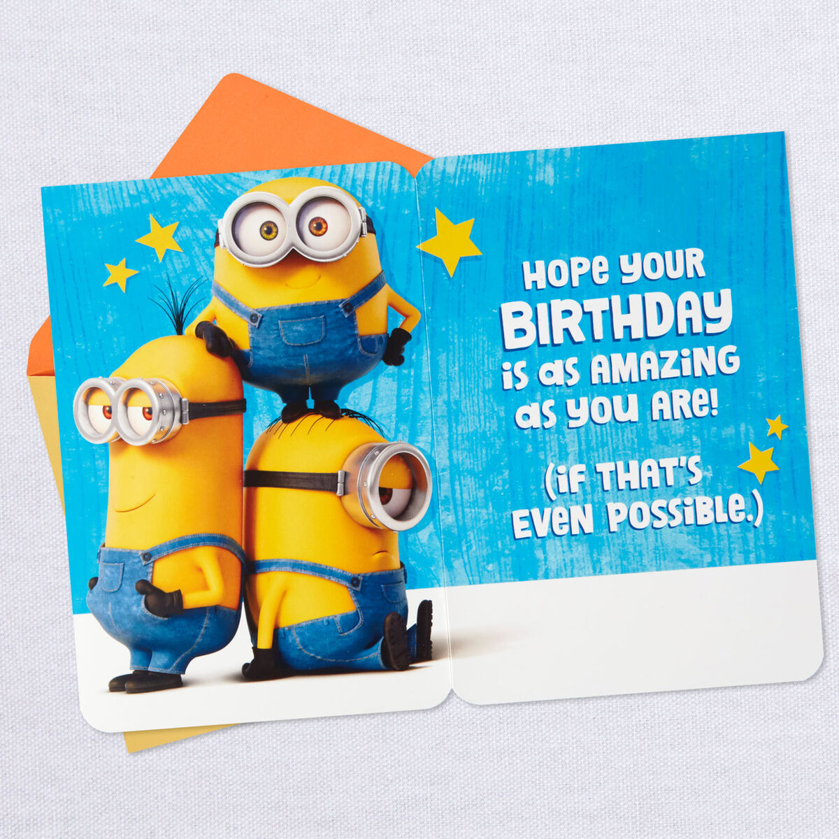 Mind-Blowing Minions Birthday Card With Stickers - Greeting Cards ...