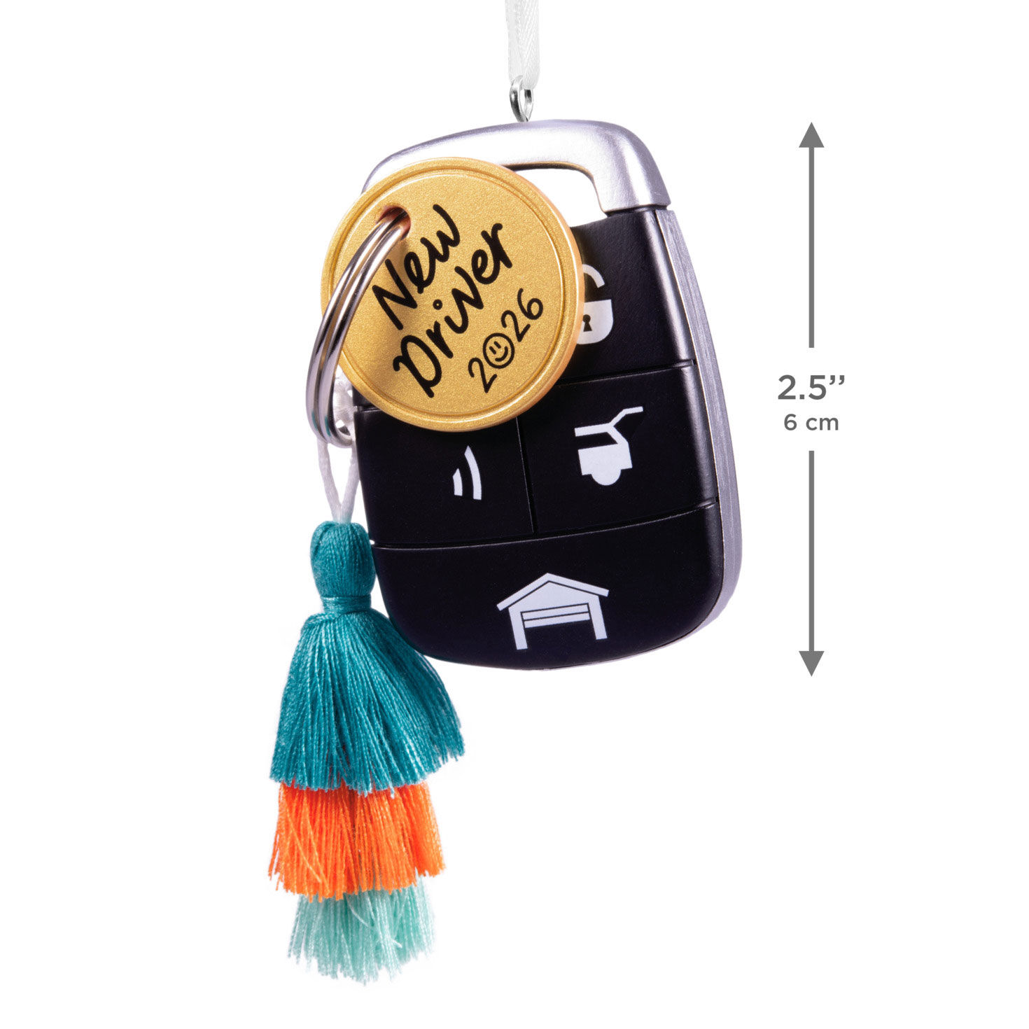 New Driver Key Fob 2026 Christmas Ornament measurement image number 3