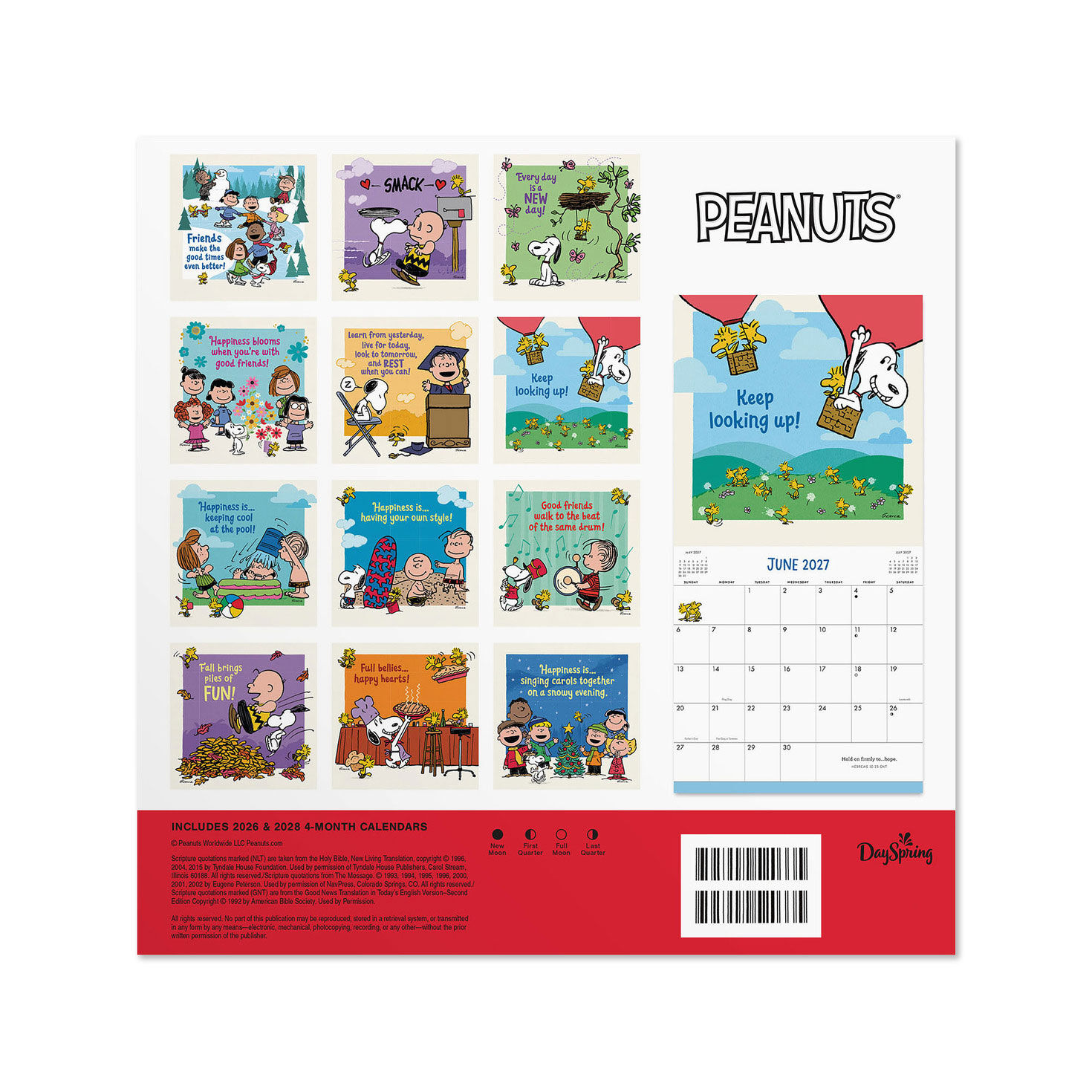 Peanuts Inspiration 2027 12-Month Wall Calendar Back image number 2