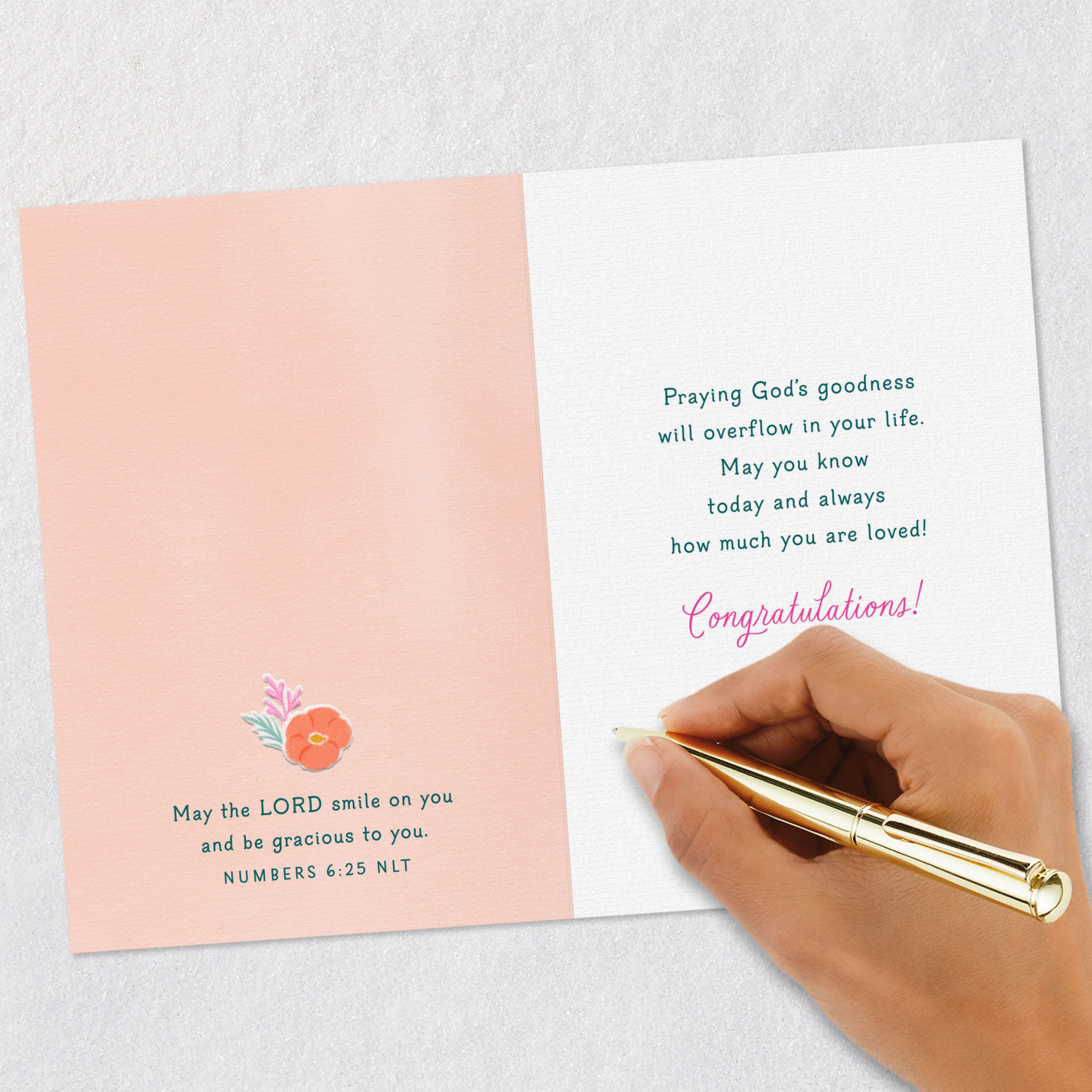 Praying God's Goodness Will Overflow Confirmation Card for Granddaughter for only USD 3.99 | Hallmark