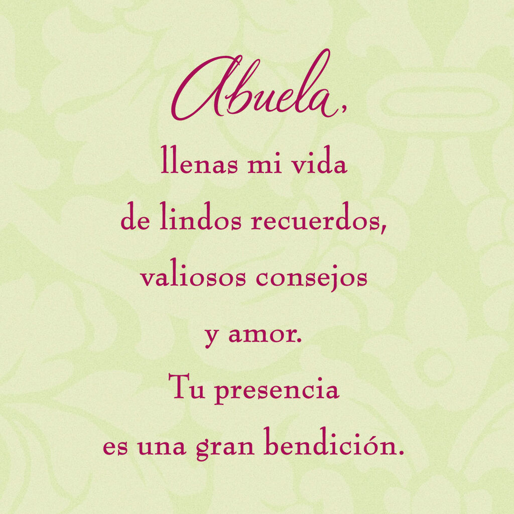 So Blessed Spanish Language Grandmother Religious Birthday Card