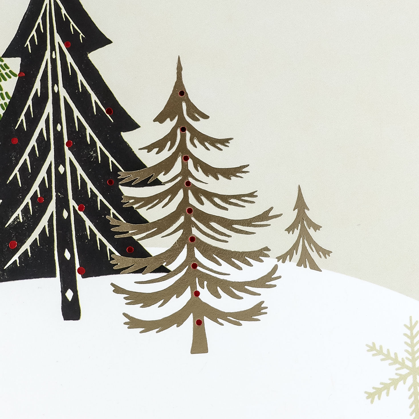 Elegant Winter Forest Christmas Card for Friend Card Front Detail image number 4