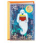 Happy Boo-thday Ghost With Cake Halloween Birthday Card, , large image number 1