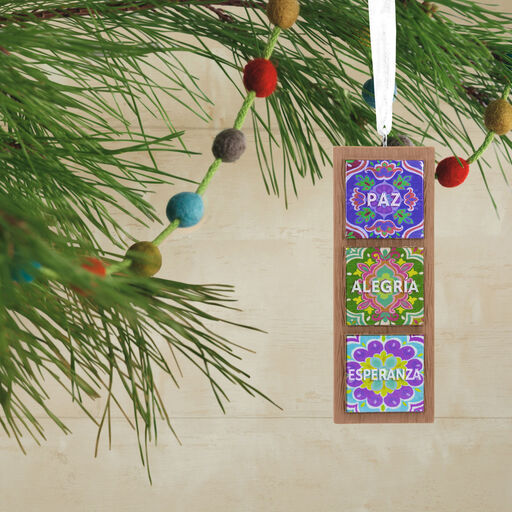 Vida Spanish Tiles Hallmark Ornament, 