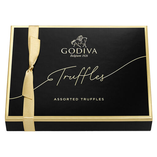 Godiva Assorted Signature Chocolate Truffles Gift Box, 12 Pieces, 