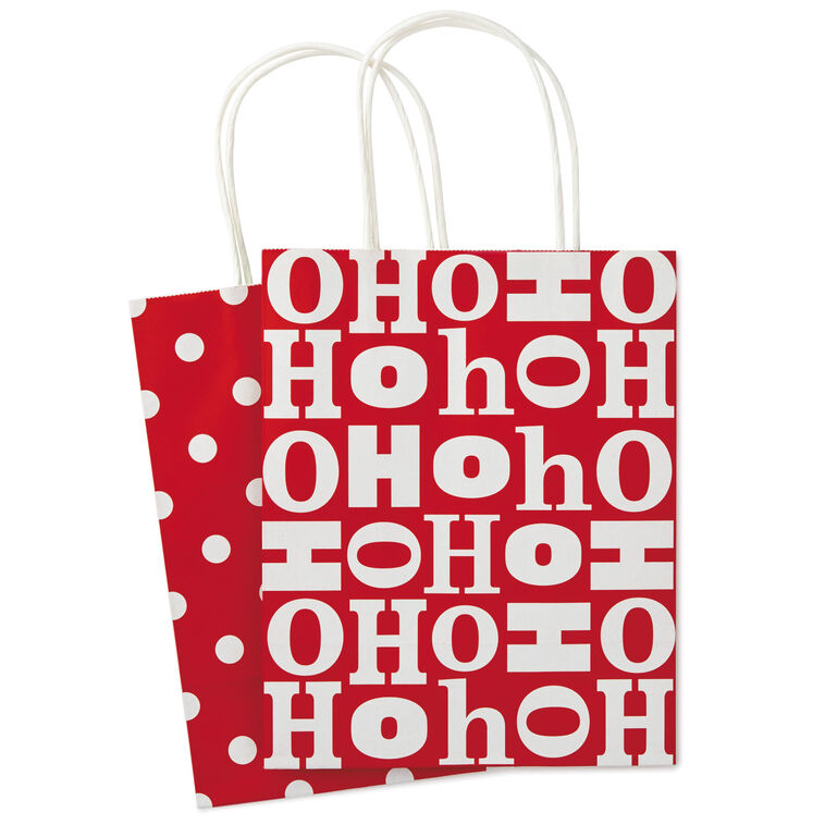 9.7" Bright Fun 12-Pack Christmas Gift Bags, , large image number 10