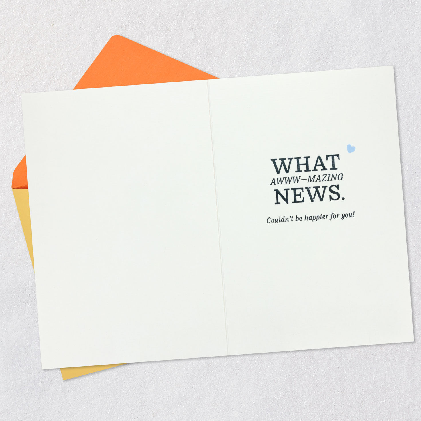 Cartoon Newspaper New Baby Shower Card Open card with envelope image number 3