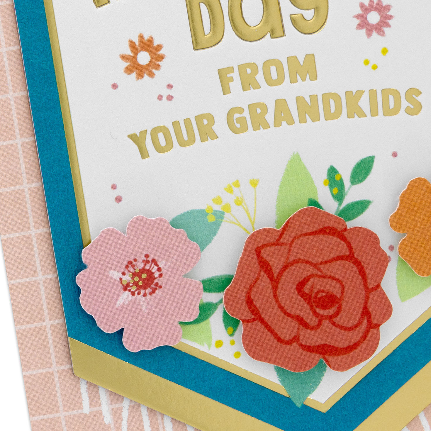 Floral Banner Grandma Mother's Day Card From Grandkids  image number 5