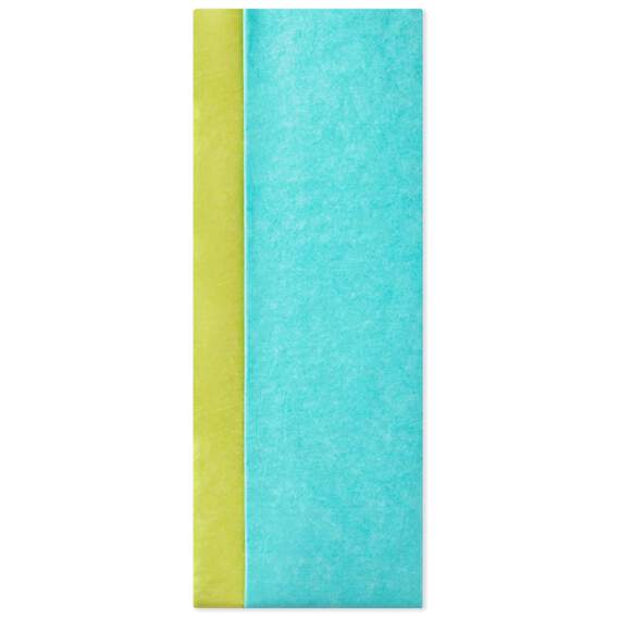 Light Turquoise and Yellow 2-Pack Tissue Paper, 8 sheets
