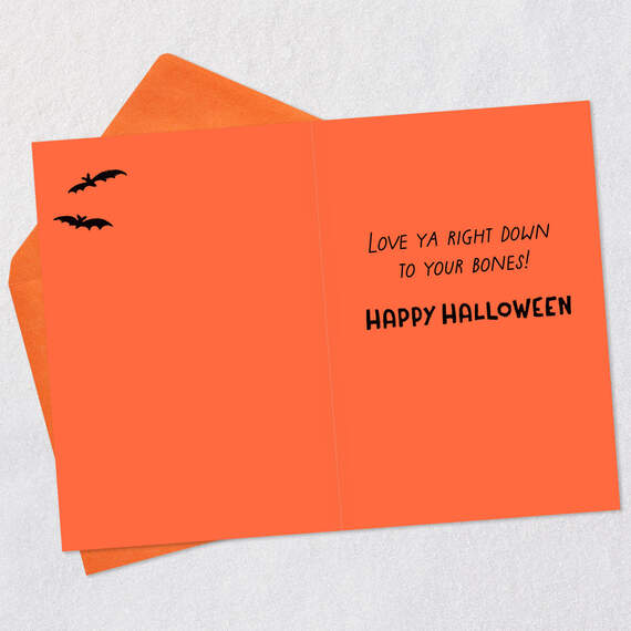 Love Ya Down to Your Bones Halloween Card for Grandson, , large image number 3
