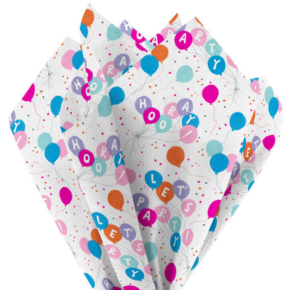 Party Balloons Tissue Paper, 6 Sheets, Balloons, large image number 2