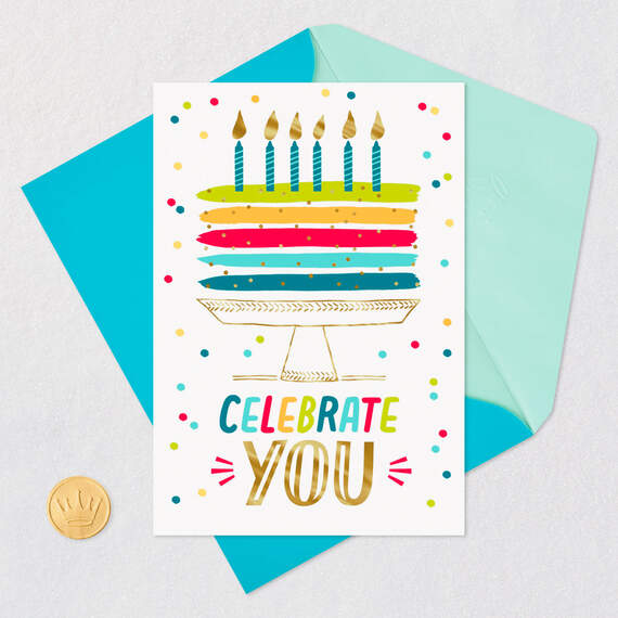 Celebrate You Cake Video Greeting Birthday Card, , large image number 7