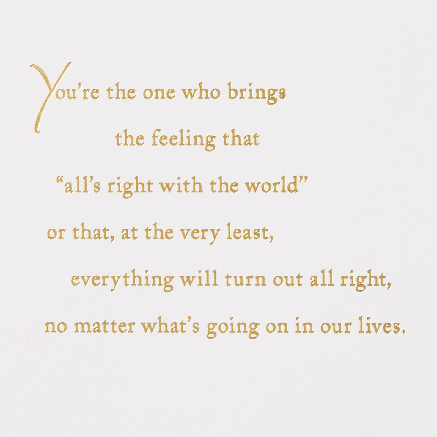 Gold and Red Poinsettias Romantic Christmas Card Sentiment image number 2