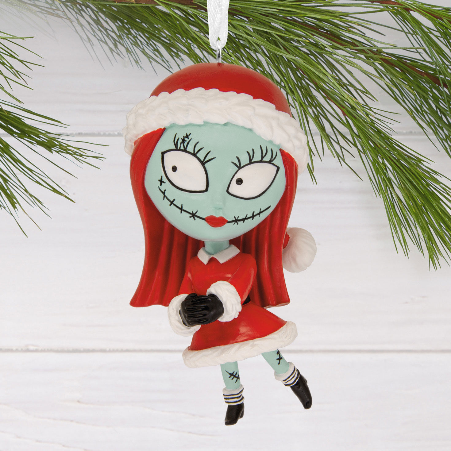 Nightmare Before Christmas Sally Ornament hanging on tree image number 2
