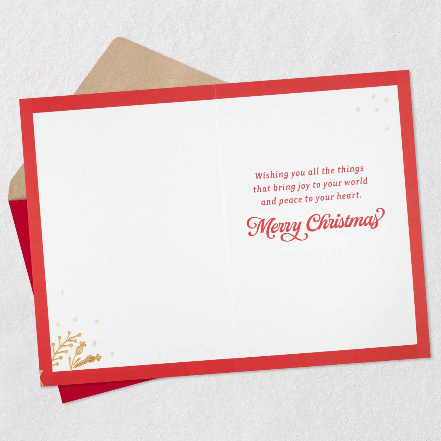 Holiday Stocking Sister Christmas Card Open card with envelope image number 3
